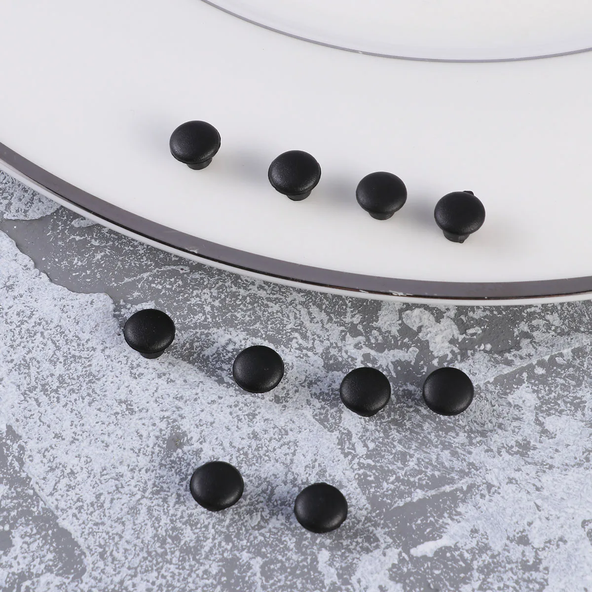 100 pcs 5Mm Screw Covers Decorative Caps For Cabinet Door Drawer Window Plastic Finishing Caps Screw Cabinet Hinge Cover Door