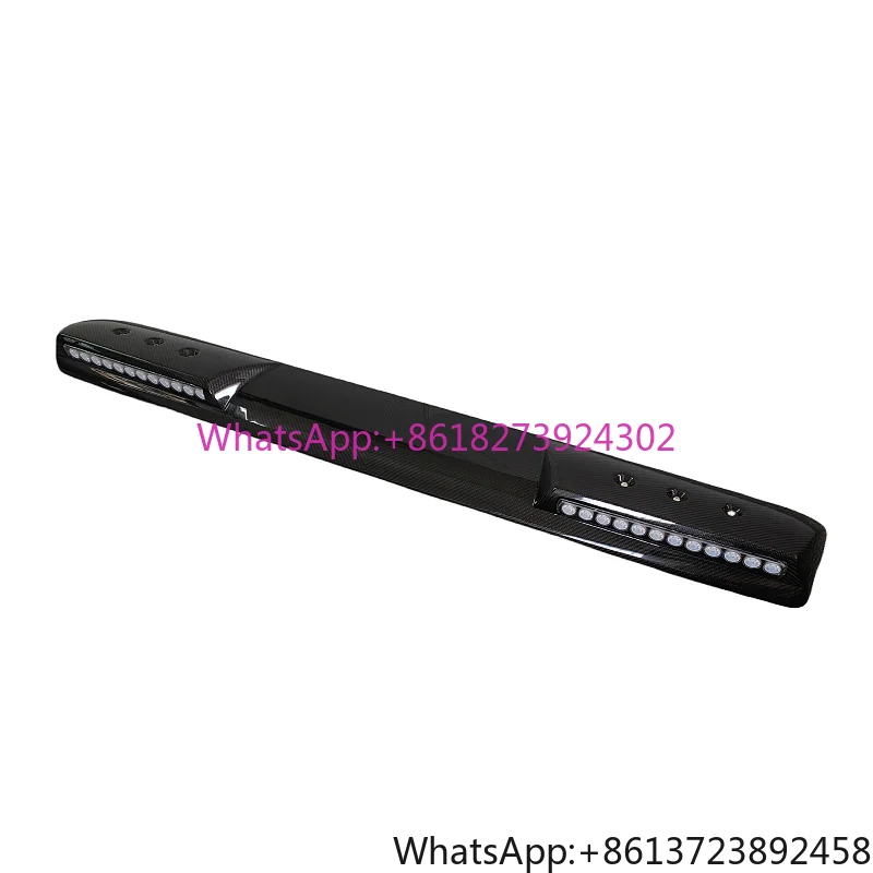 

Used for Mercedes Benz G-Class W464 G900 Dry Carbon Fiber Rocket Style Roof Spoiler Carbon Fiber Fender Body Kit