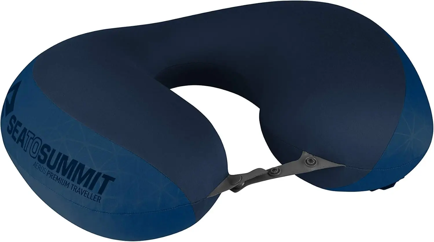 

Premium Inflatable Travel Neck Pillow, Navy Blue - Ergonomic Support for Airplane, Car & Train Comfort