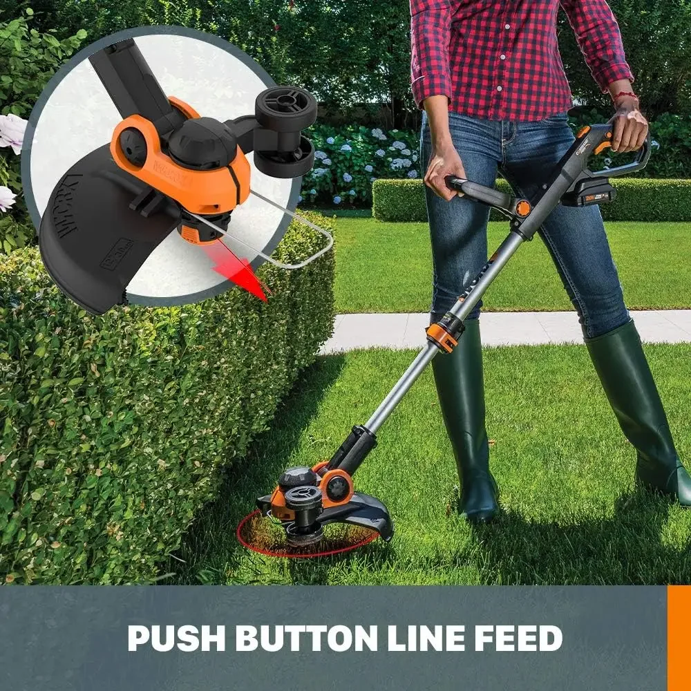 

[Discounted Price!]Trimmer Cordless GT3.0 20V PowerShare 12" Edger & Weed Trimmer (2 Batteries & Charger Included) WG163