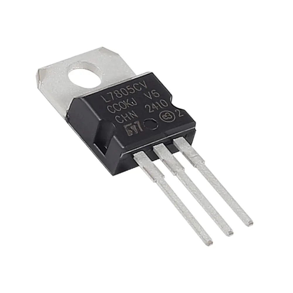 5 uds IC L7805CV regulador de voltaje salida 5 V 1,5 A circuitos integrados L7805 reguladores positivos TO-220 Transistor regulador