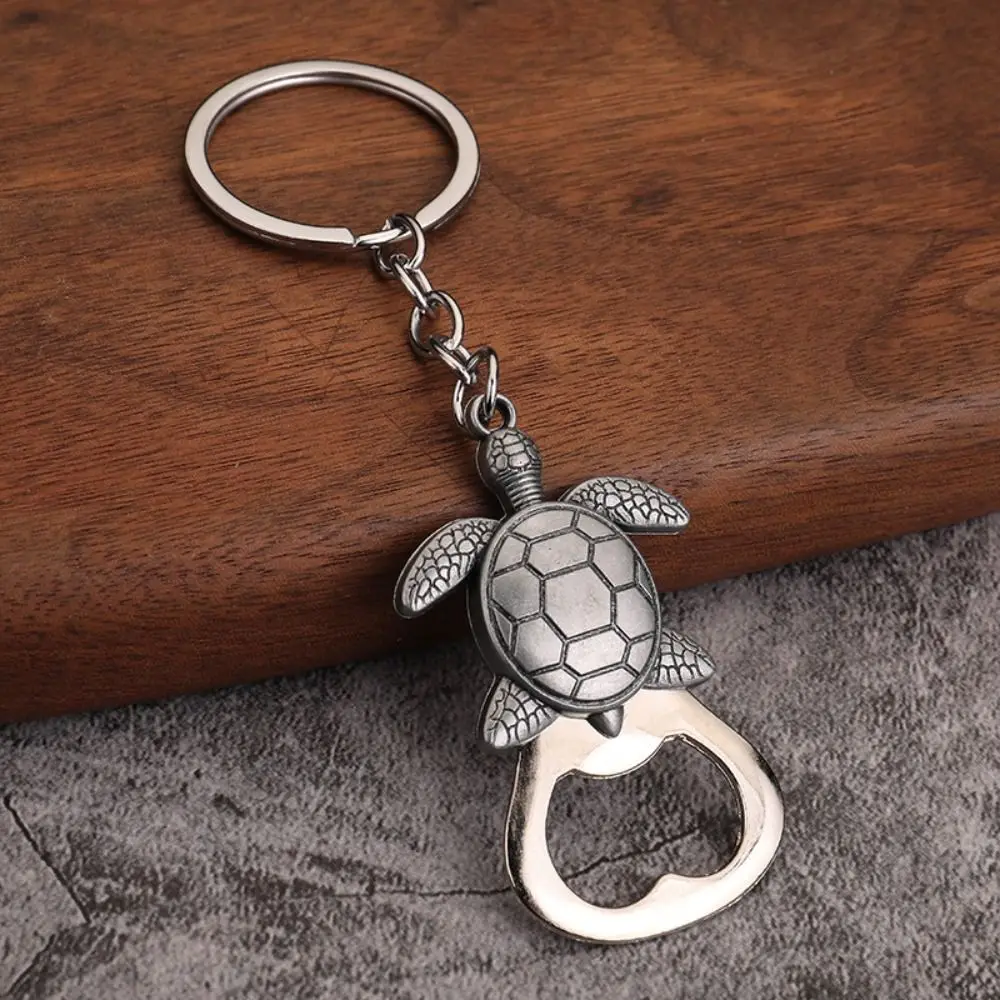 Frog Wolf Turtle Bottle Opener Hanging Pendant Bronze Color Metal Lion Keyring Metal Mini Pocket Beer Opener Keychain