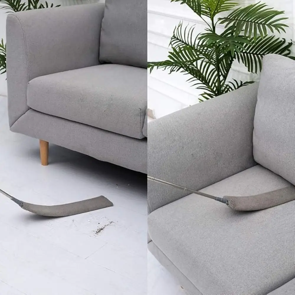 

Retractable Long Handle Cleaning Mop Adjustable Washable Bedside Dust Cleaner Reusable Microfiber Head Window Duster Scrubber