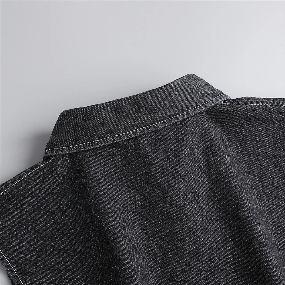 Adjustable Straps Denim Fake Collar Round Neck All-match Detachable Collar Korean Style Clothes Accessories