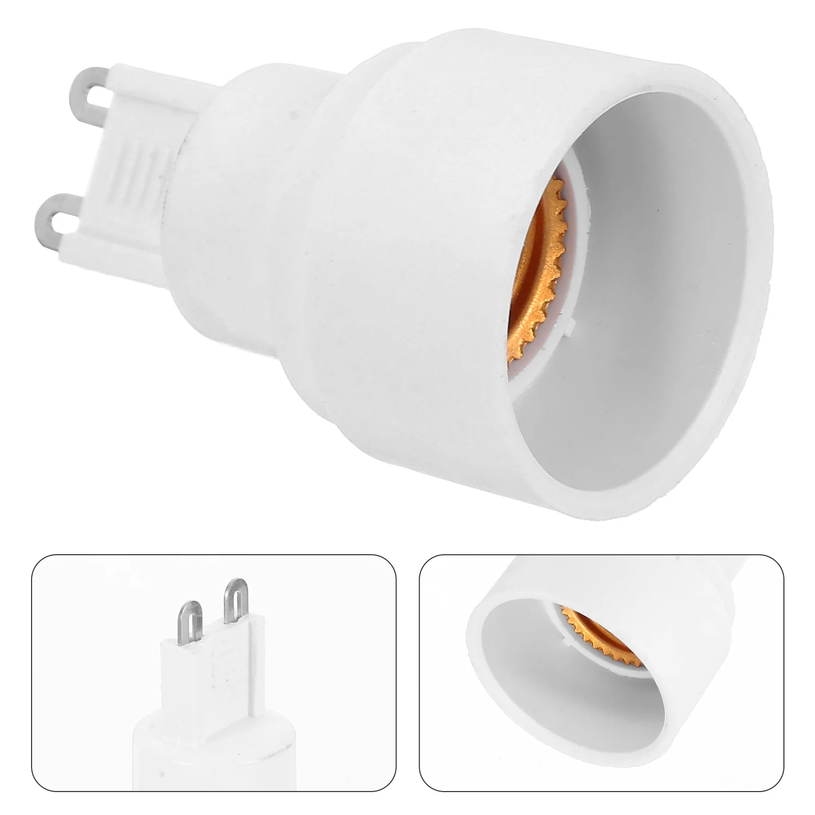 Lampholder Converter G9 to E14 Light Socket Timer Buzzer Base Bulb Adapter Lampshade Reducer Nickel-plated Copper Handheld