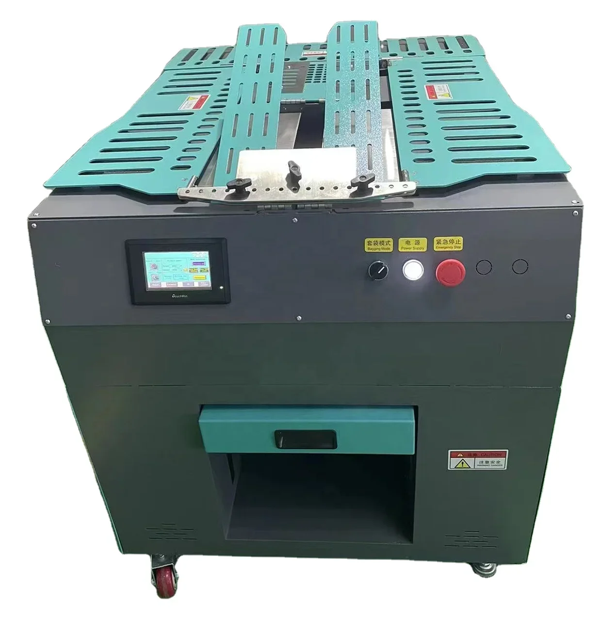 Auto All Electric Print T-shirt Skirt Clothes Folding Machine Bagging Machine