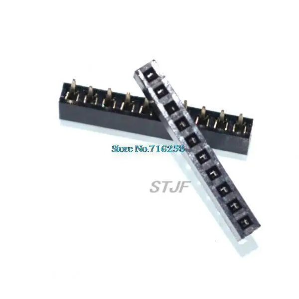 10Pcs Per Lot 2mm Pitch 10 Pin Female Single Row Straight Pin Header Strip