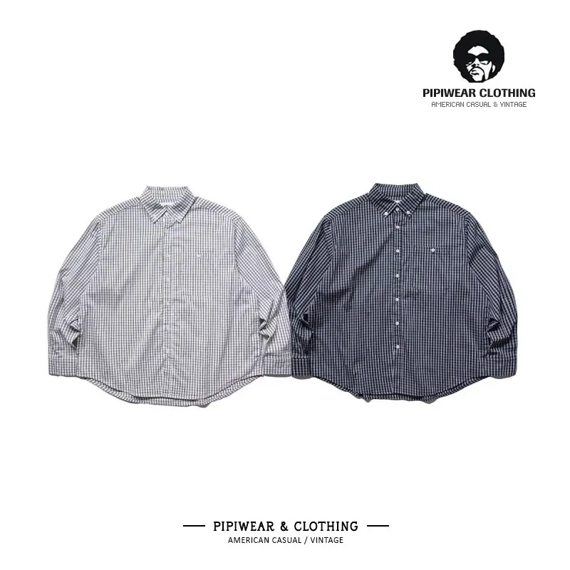 

Men's Loose Fit Anti-Wrinkle irt Autumn Season Japanese Sle Long Sve arp Collar Water Waed No Ironing Required