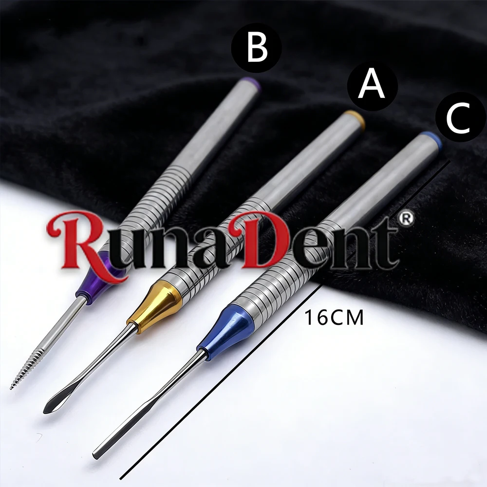 

Набор из 3 гибких периотомов для стоматологии с титановым наконечником для малоинвазивного удаления зубов, гибкий хирургический инструмент