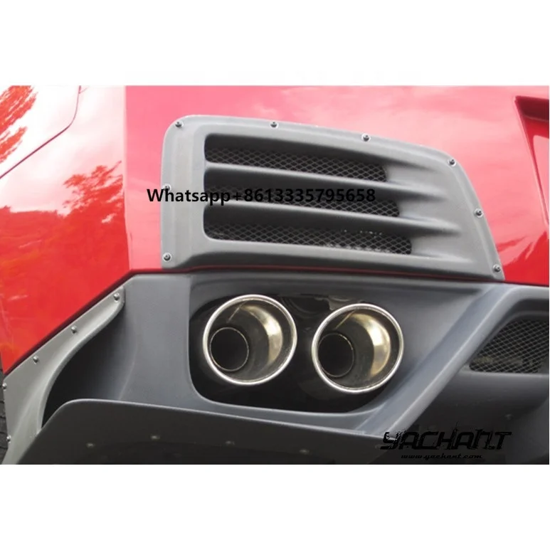 

2008 to 2016 for Nissan R35 GTR Carbon Fiber Rear Bumper Duct Cowl DBA CS Style Body Parts for GTR