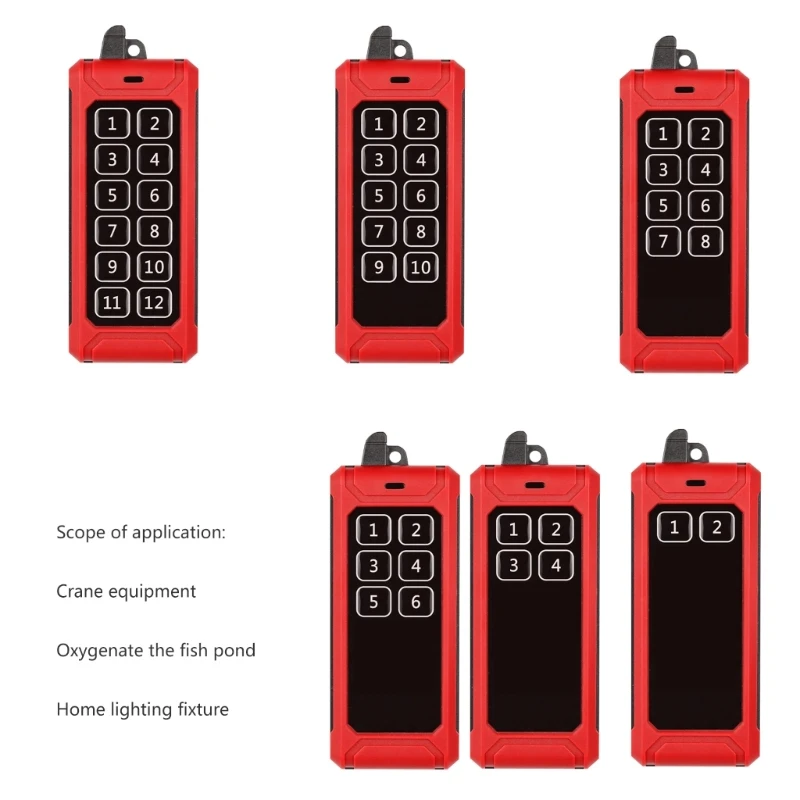 Wireless Crane Control Remote Control Industrial Channel Hoist Crane Receiver Transmitter For Heavy Machinery 315/433Mhz