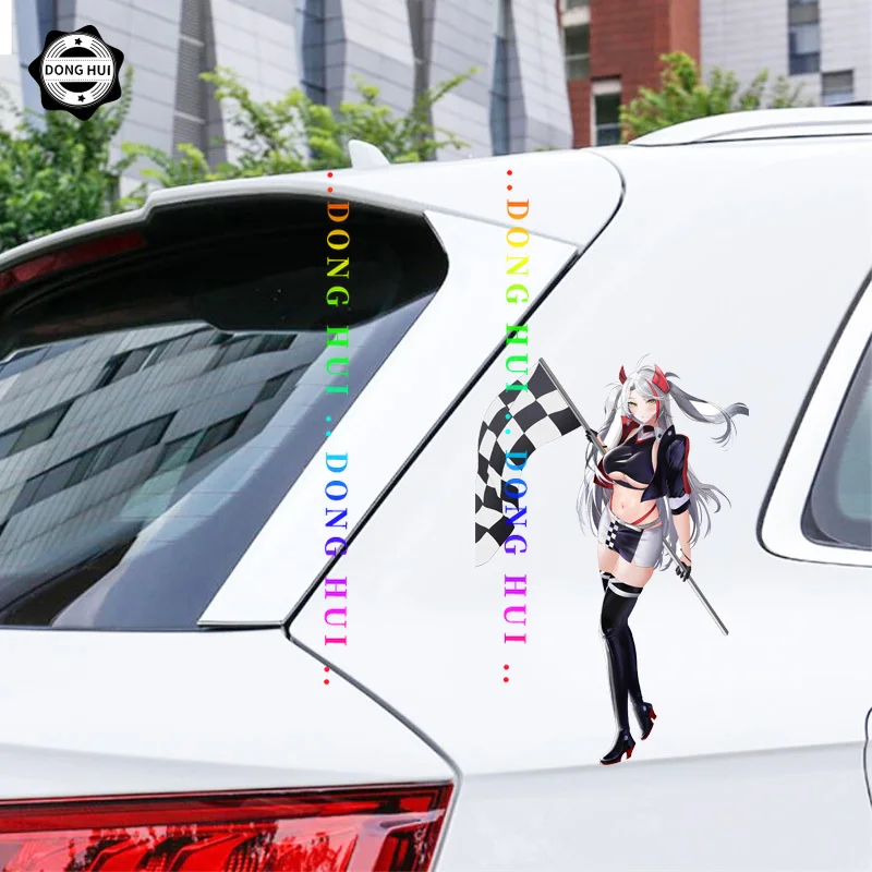 Azur Lane Car Stickers Belfast Prinz Eugen Sticker Anime Girl Motorcycle Off Road Decorative Decals PVC Waterproof