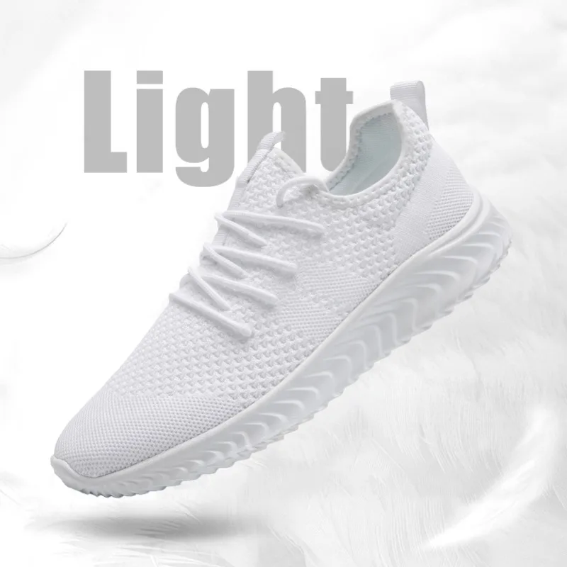 Damyuan Antislip Heren Casual Sneaker Breien Mesh Ademende Schoen Veterschoenen Outdoor Sportschoen Paar Wandelen Zapatillas Hombre