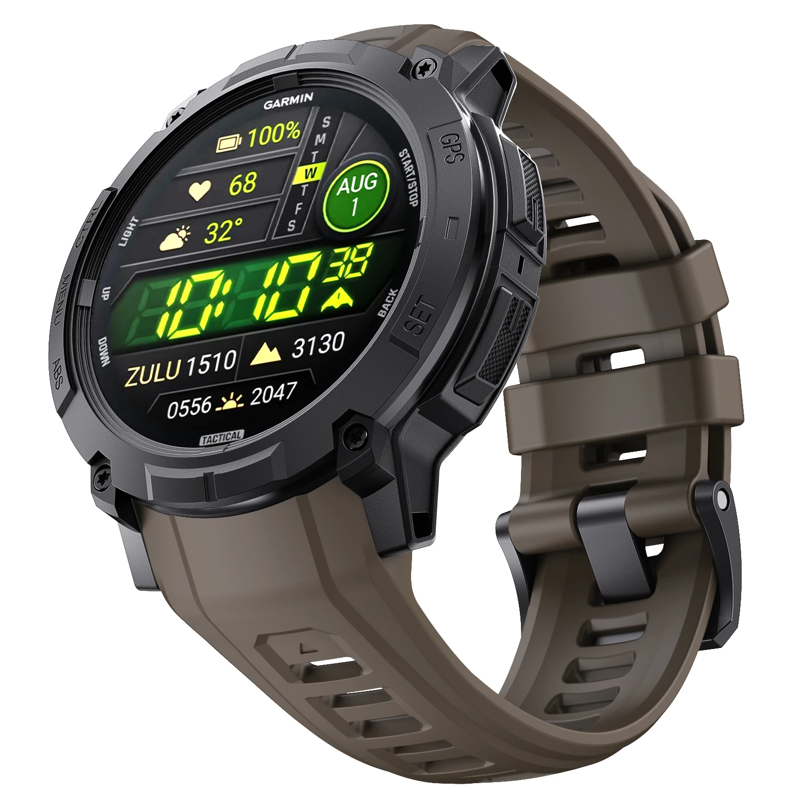 Silikonarmband für Garmin Instinct 3 Amoled 50 mm 45 mm Original offizielles Armband für Garmin Instinct 3 Solar 45 mm 50 mm Armband – Detail 6