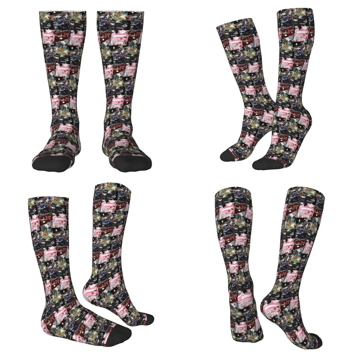 

Всесезонные носки в стиле рэпер, рэп, God Eminem, Harajuku, спортивные носки средней длины, мягкие чулки в стиле хип-хоп для мужчин и женщин