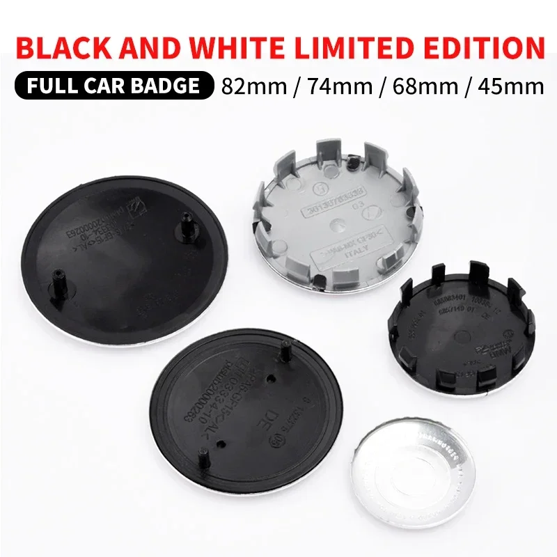 

7pcs 45mm 68mm 74mm 82mm Car Logo Front Hood Emblem rear boot badge for BMW E28 E32 E43 E52 E53 E63 E64 E93 E94 E87 F10 F20 F30