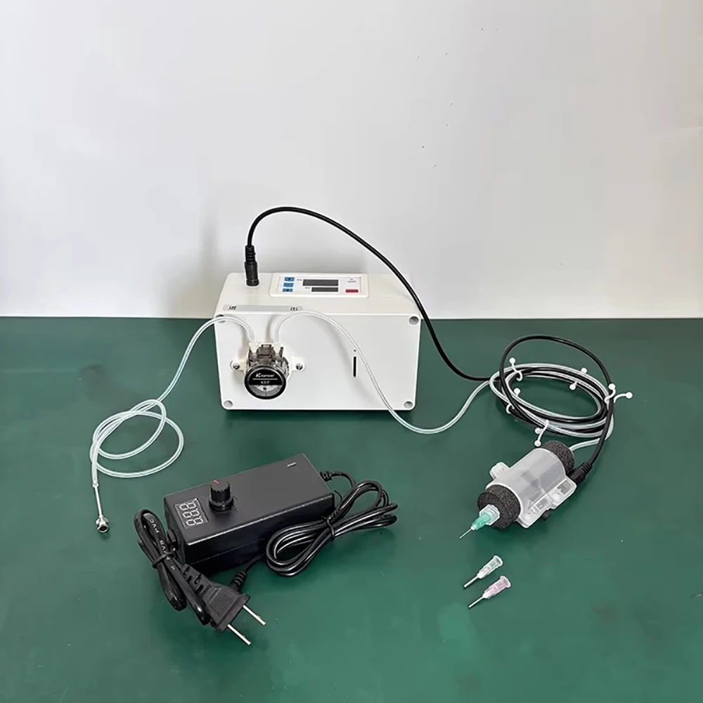 Micro Bottle Liquid Filling Machine Handheld Precision Dispenser for Essential Oils, Perfume Samples Max 0.2ML/S