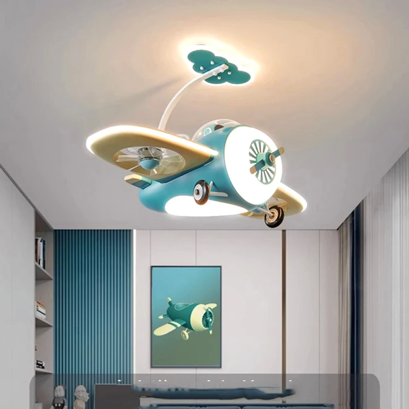 Modern led lamp with Ceiling fan without blades kids bedroom Ceiling fan with remote control Ceiling fans with light fixture