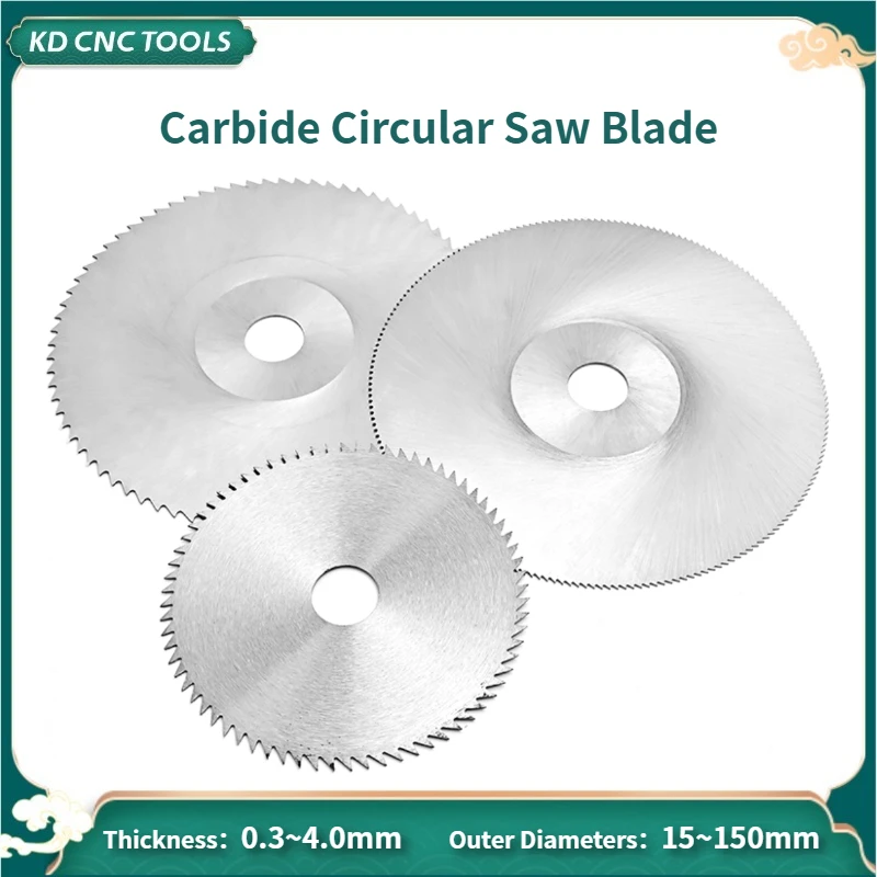 Tungsten Steel Milling Blade Solid Carbide Circular Saw Blade Milling Cutter CNC Milling & Slotting Disc for Wood Metal Cutting