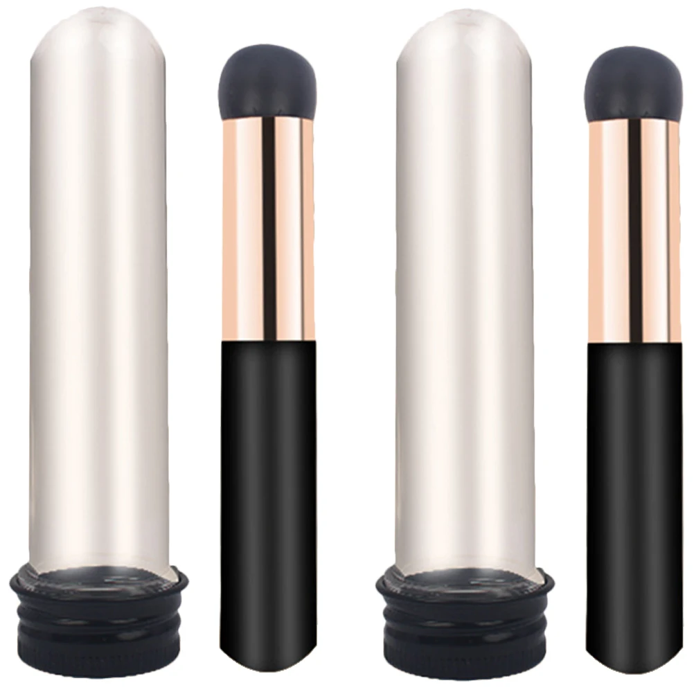 

2Pcs Lipstick Brush Silicone Applicator Round Head for Women Lip Balm Mask Scrub Makeup Tools Gloss Concealer Brushes