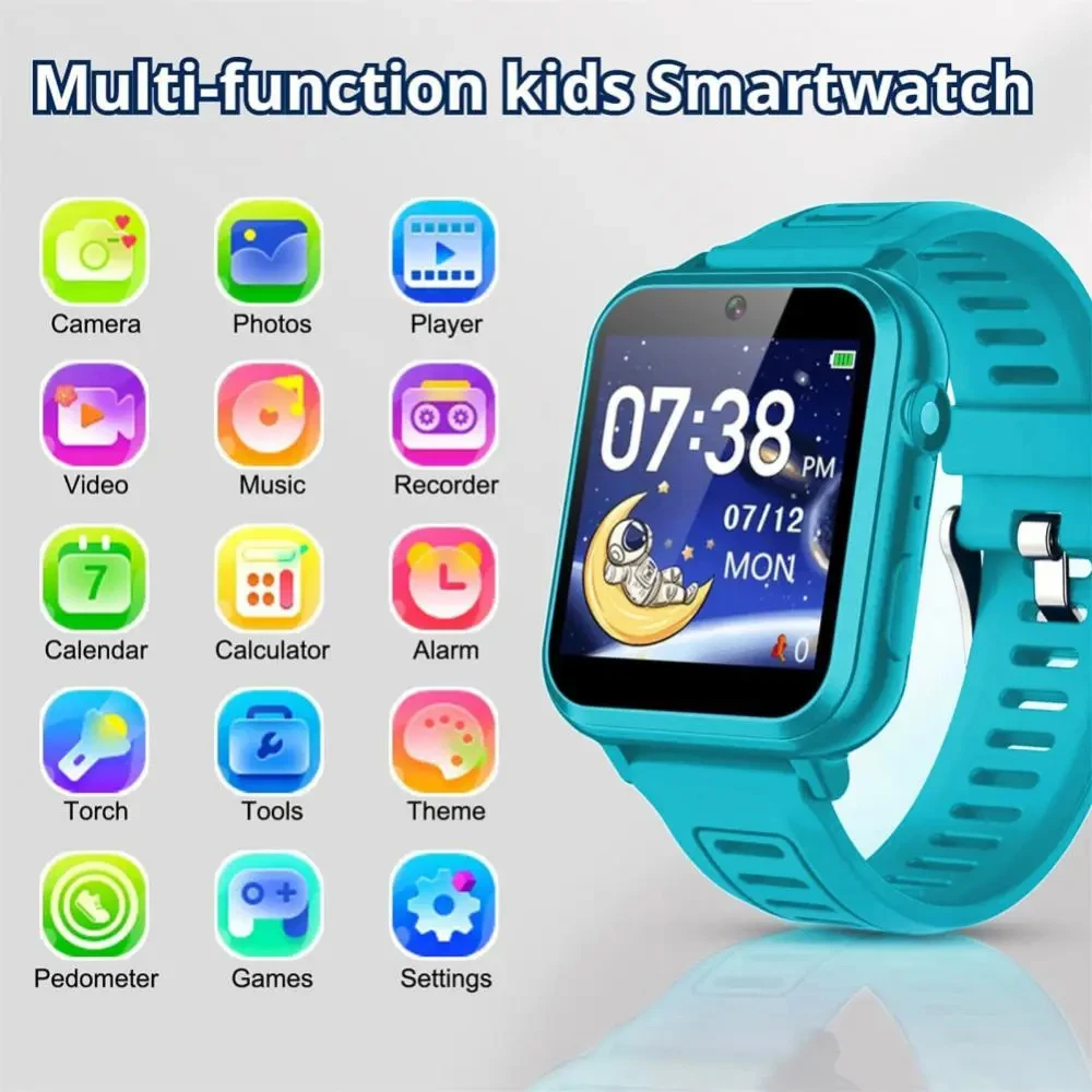 2024 smart watch Kids Waterproof Children Game Watch  Fashion Sport Bracelet Girls Boys Watches Silicone Smart Touch Screen