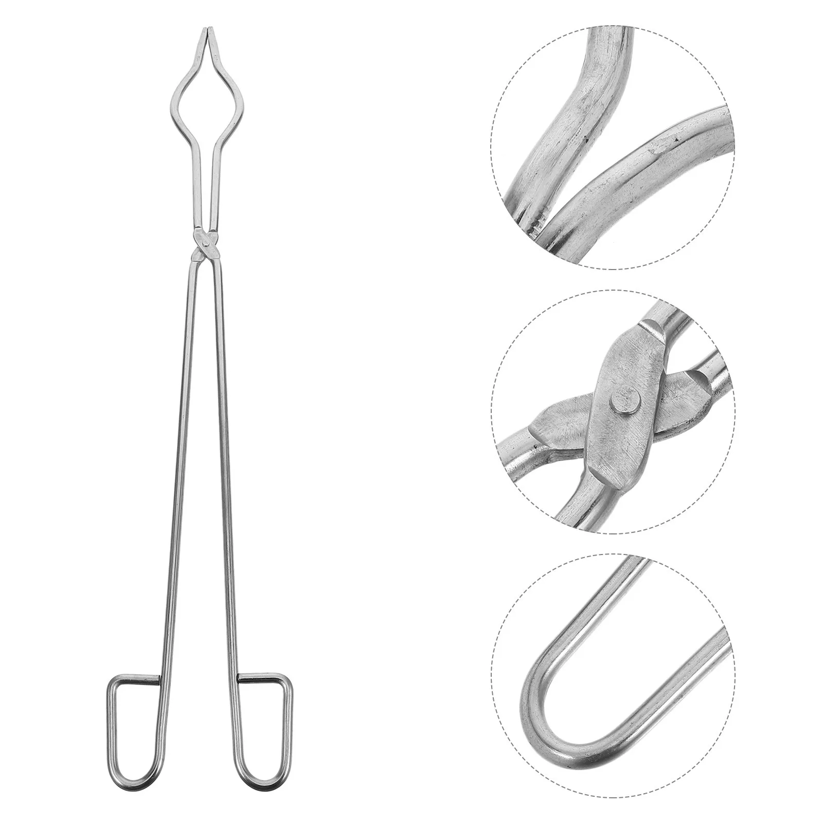 

Stainless Steel Crucible Tong Lab Clamp Secure Hold for Beakers Crucibles Chemical Smelting Refining Tool Crucible Tongs