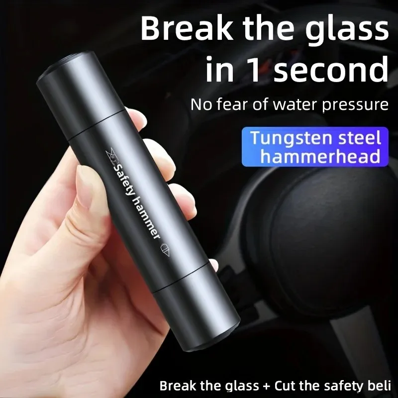 سلامة المطرقة سيارة الهروب أداة 2 في 1 نافذة قواطع مقعد قاطع أحزمة المدمجة مطرقة الطوارئ الهروب أداة لملحقات السيارات #5