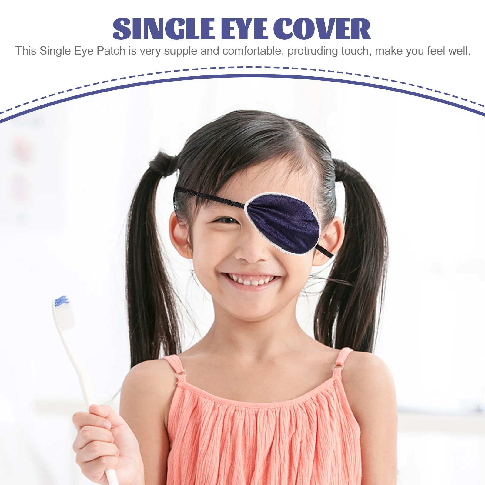 

Soft Silk Single Patch Amblyopia Correction Comfortable Breathable Mask Medical Protector Adult Eye Cover Universal Elastic Eye