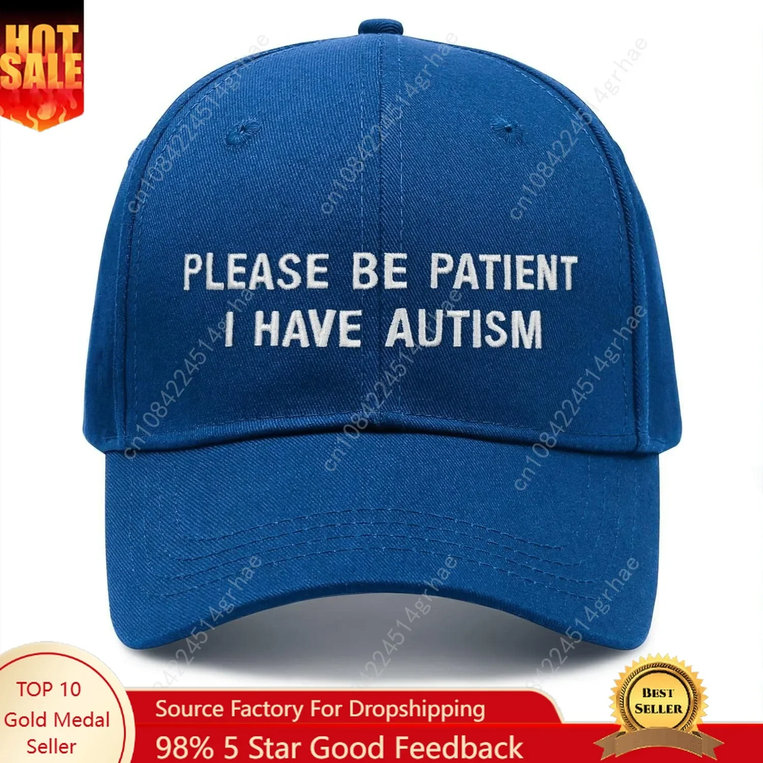 

Retirement Gifts for Men Please Be Patientt I Have Autism Hat Embroidery Trucker Hats Baseball Cap for Men Women