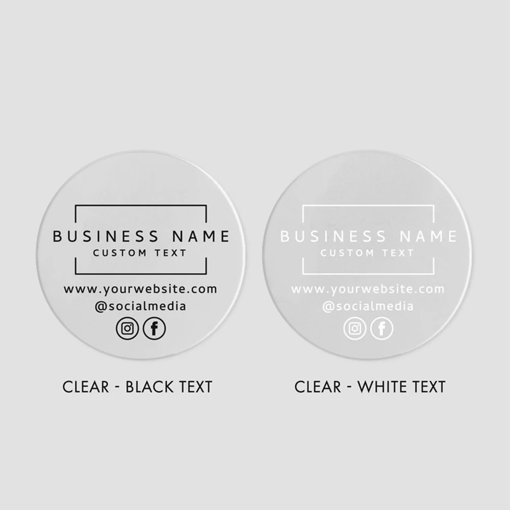 24pcs -40mm Custom Product Label Stickers Personalized Business Labels Logo Sticker Sheet Round Packaging Decals Circle Jar