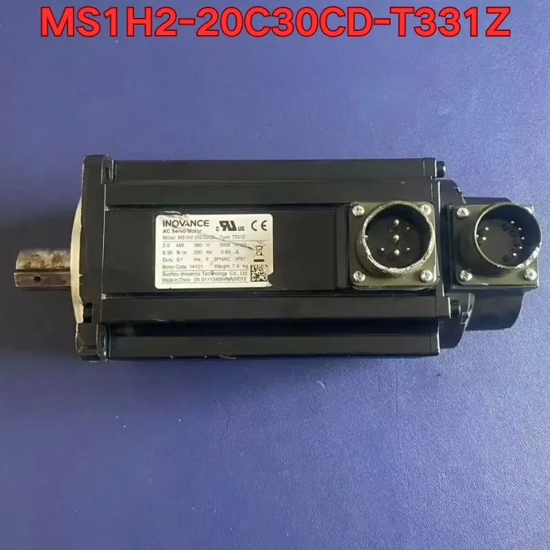 Second-hand disassembled servo motor MS1H2-20C30CD-T331Z function test is normal