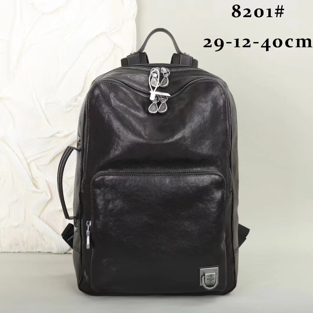 Orabird Luxury Leather Men's Backpacks Cow Leather Travel Backpack for Men Notebook Laptop Bag