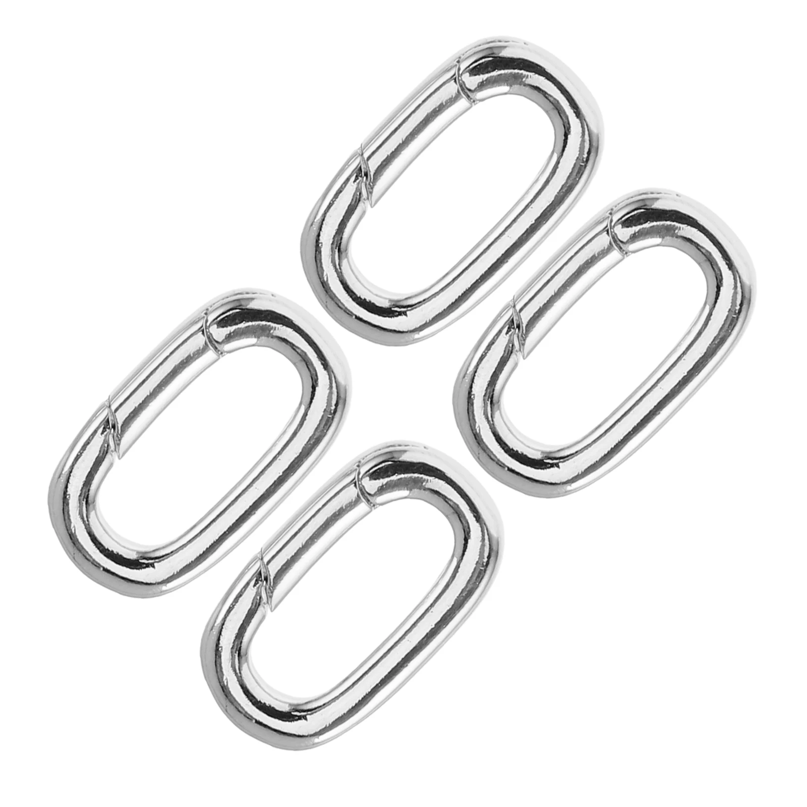 

4pcs Jewelry Clasps Oval Necklace Bracelet Shortener Carabiner Buckle Charm Copper Sturdy Wear Resistant DIY Stacking for DIY