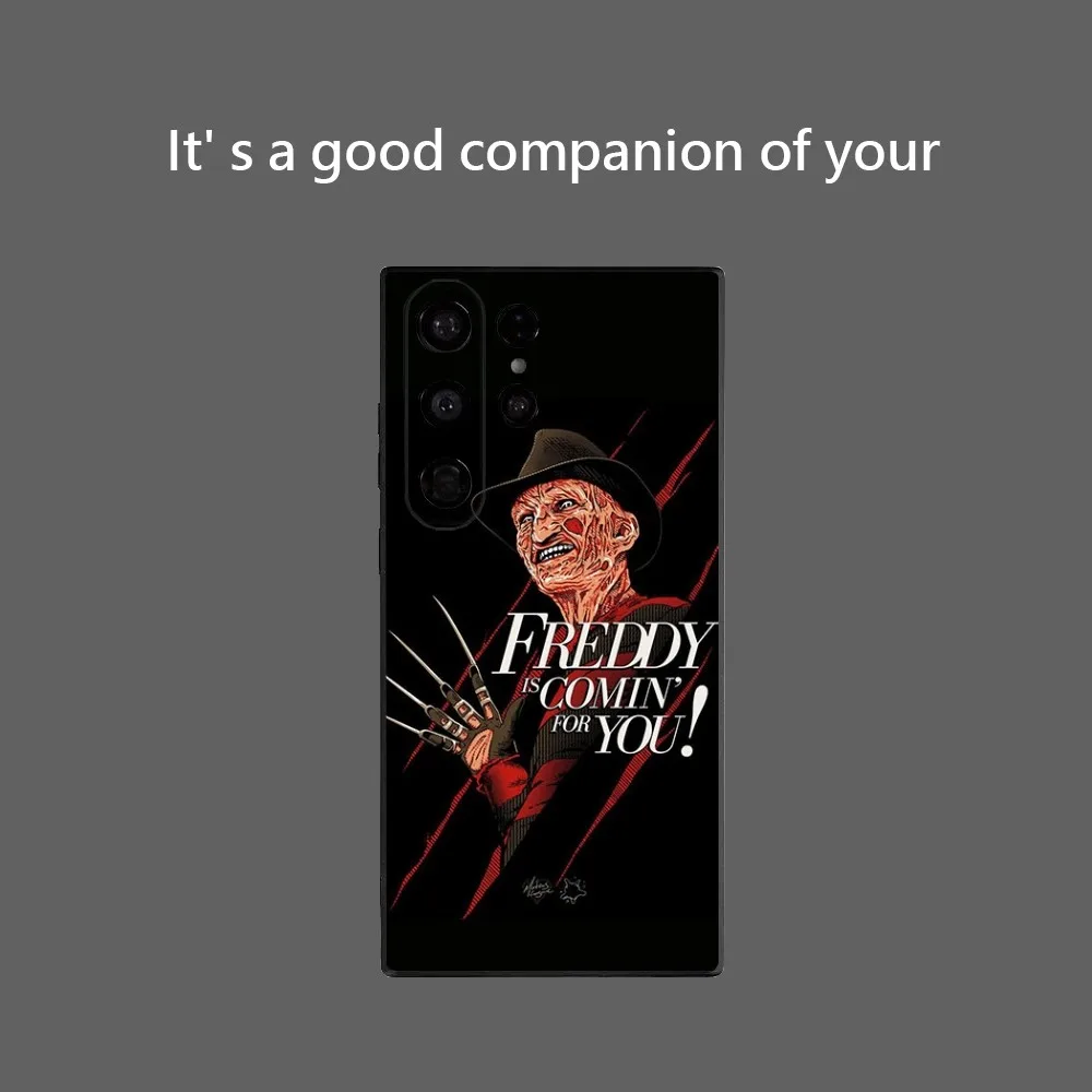 F-Freddy Horror K-Krueger Phone Case For Samsung Galaxy S25 Ultra S22 S23 S24 Ultra S21 S20 5G Protective Soft Silicone TPU Fund