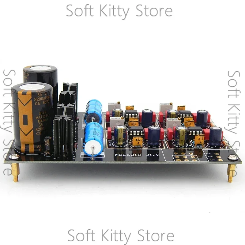 MBL6010 Front Stage Preamplifier Board JRC5534 OP AMP Black-Gold Edition German MBL6010D Preamp HIFI Audio Amplifier WIMA kits