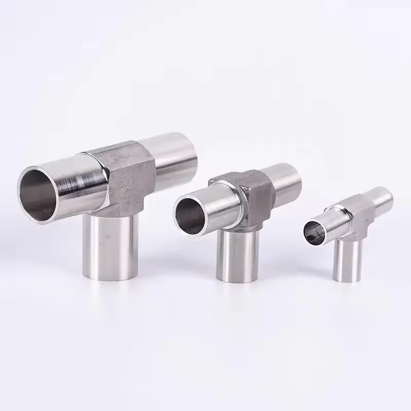 

Steel Instrument Welding Fittings 1/4in 3/8in 1/2in 3/4in OD Butt Welding Tee Joint Connector