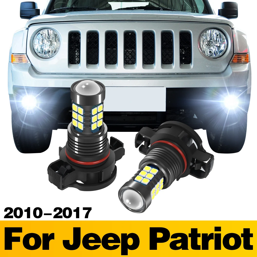 

2Pcs LED Lamp Car Front Fog Light Accessories For Jeep Patriot 2010 2011 2012 2013 2014 2015 2016 2017