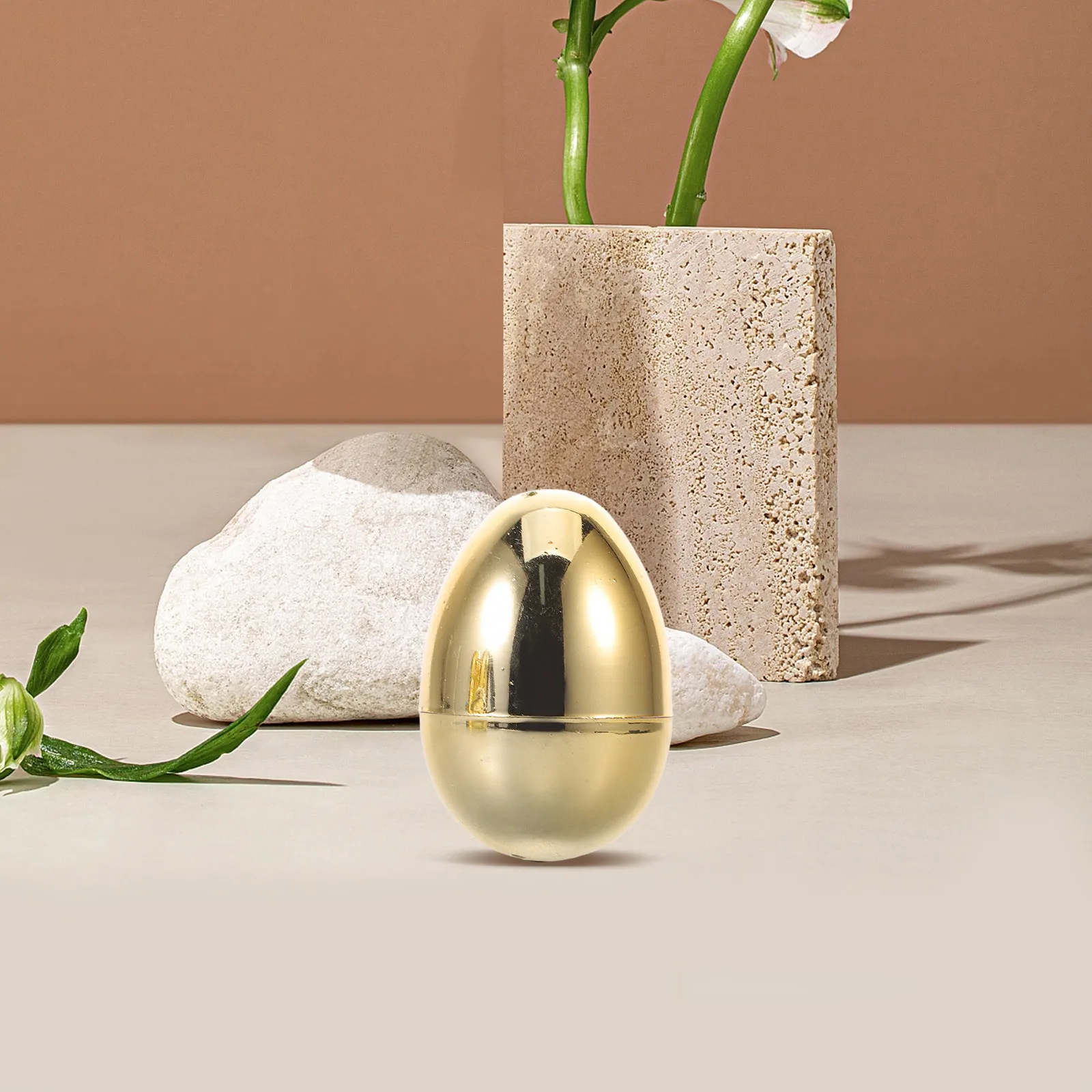 

16Pcs Golden Easter Eggs Fillable Plastic Balls Hollow Prize for Party Game Classroom Reward Spring Decoration DIY Craft Egg