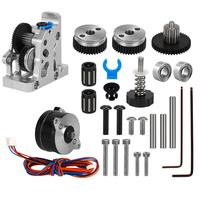 For CR10 CR 10S Ender3 V2 VORON HGX LITE Extruder Dual Gear Extruder Hard Steel Reduction Gear High Speed Motor 3D Printer Parts