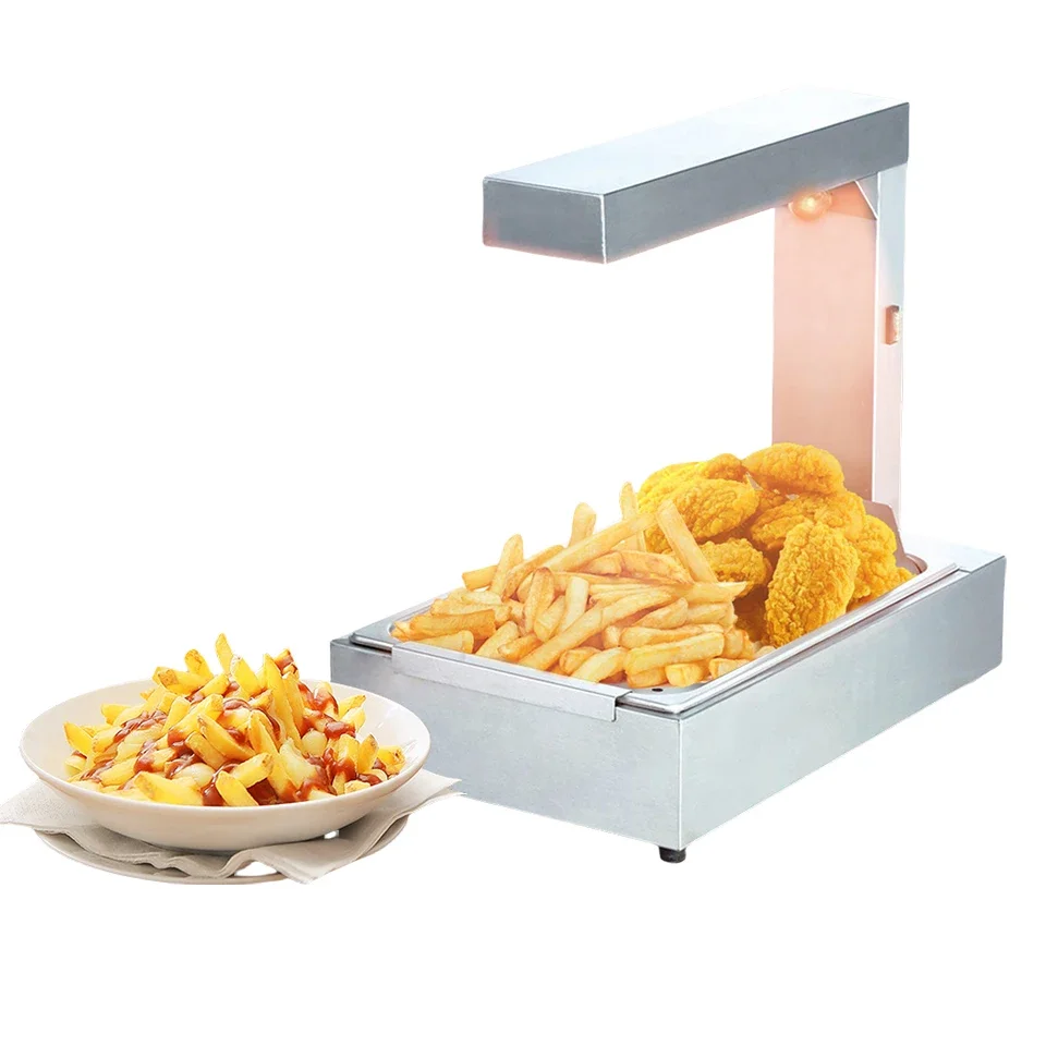 

OT310 Commercial French Fry & Chip Warmer: Countertop Heat Lamp for Food Warming - Ideal for Quick Service Restaurants