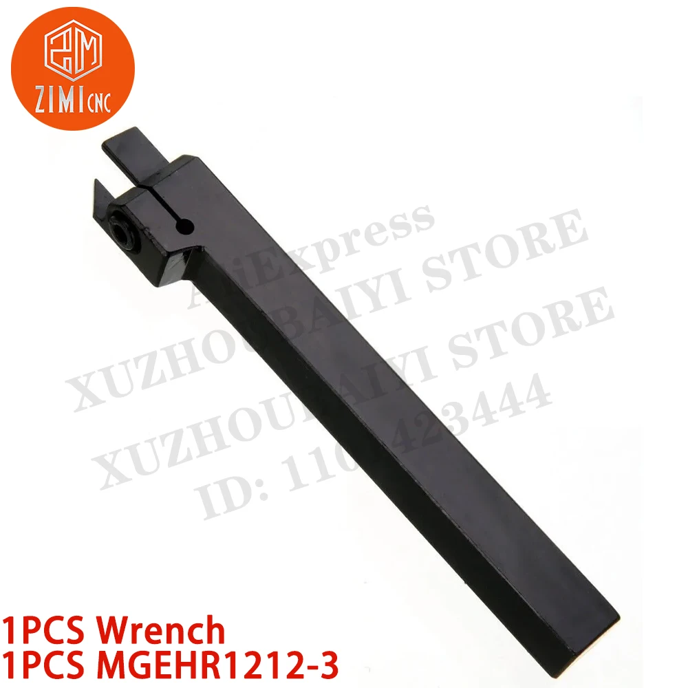 1PCS MGEHR1212-3 커터 외부 그루빙 공구 터닝 홀더 MGMN300용 초경 인서트 CNC 금속 선반 기계적인 자르는 기계