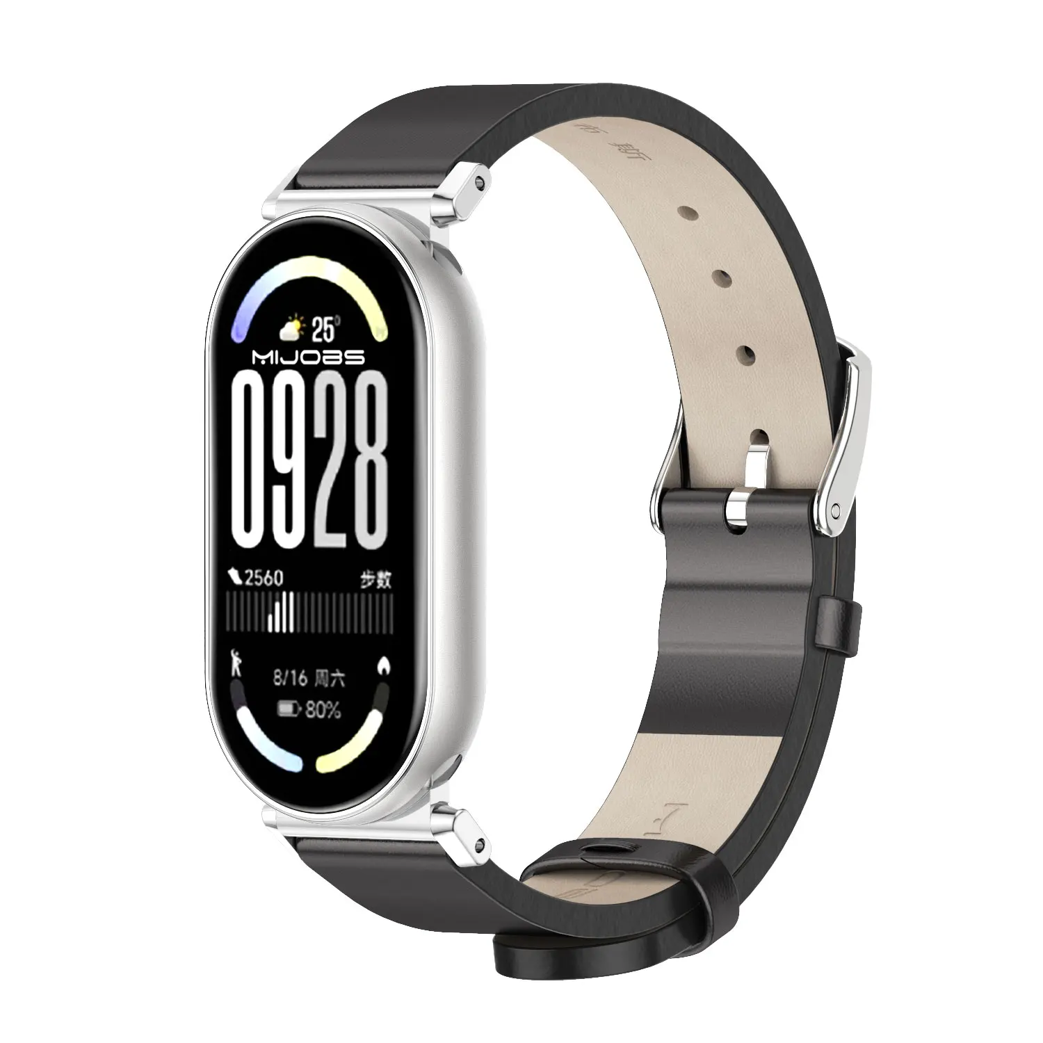 Watchband For Mi Band 10 9 8 Leather Strap for Mi Band 9 Breathable WristStrap for Mi Band 8 Wristband for MiBand 10 Accessories