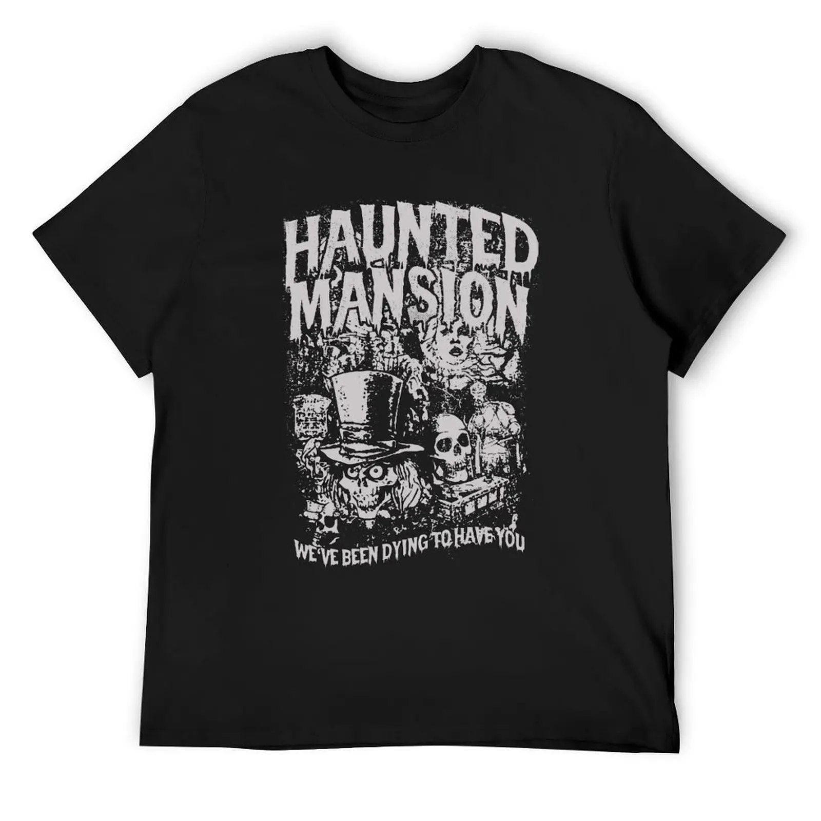 

Funny Vintage Retro the haunted movie mansion Halloween Spooky Month Spooky Season T-Shirt oversized anime mens t shirts pack