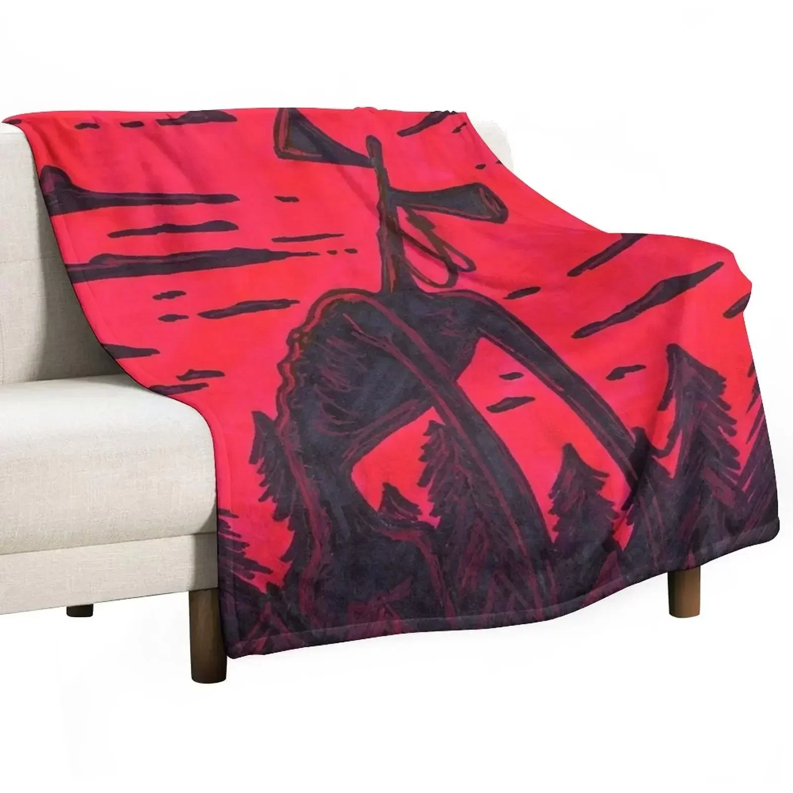 Siren Head Throw Blanket Giant Sofa anime Blankets