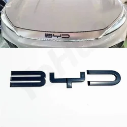 For BYD ATTO3 YUAN PLUS 3D ABS Sticker Car Front Emblem Badge Decals For BYD act 3 Black Badge Logo Emblem Cover Car-Styling
