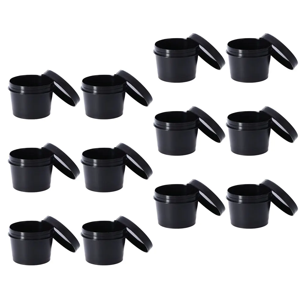 

12pcs Portable Jars Refillable Sub Containers Travel Lotion Holders Leakproof Face Cream Storage Small Empty Plastic