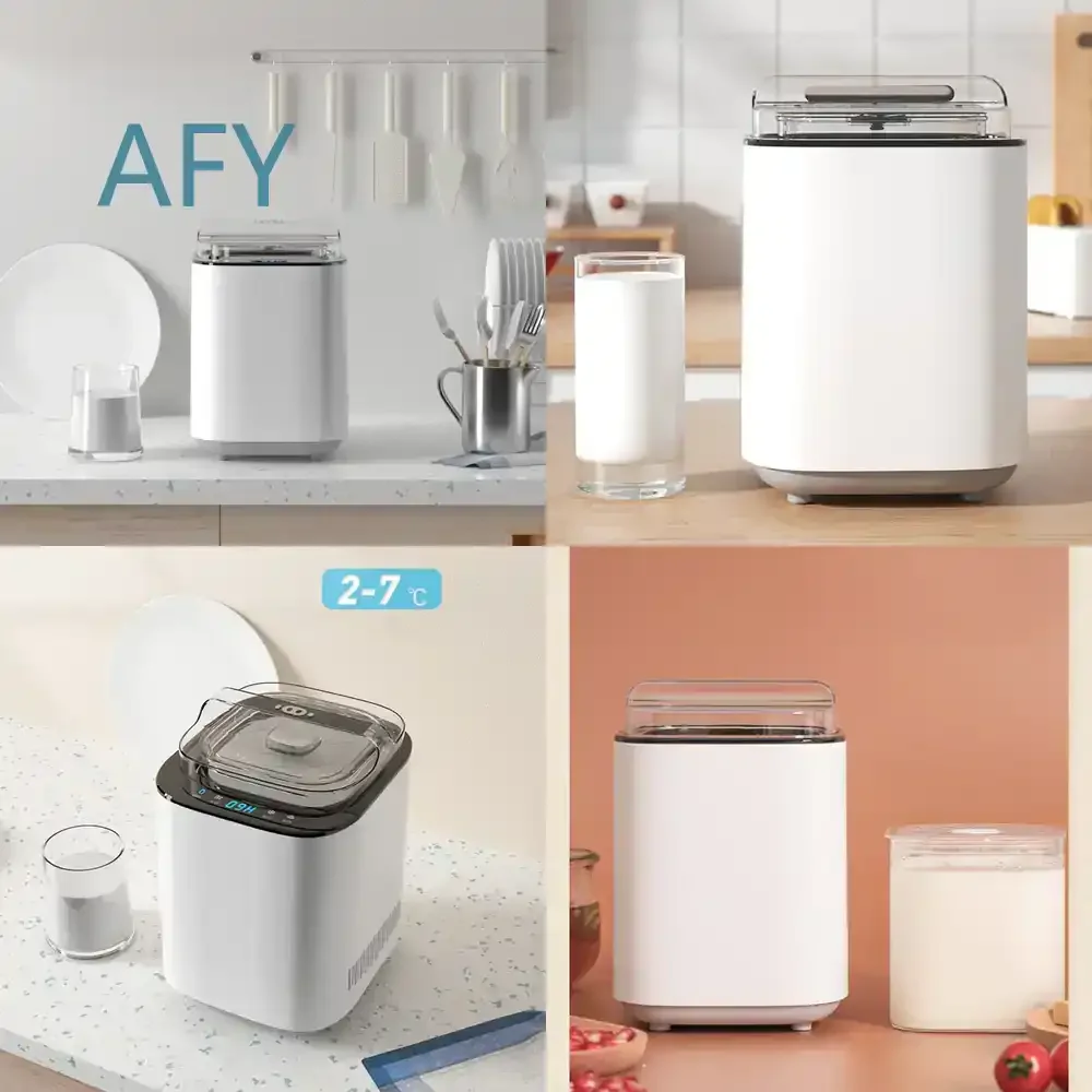 Automatic Refrigeration Yogurt Machine for Home Use Multi Functional Natto Fermenter Smart Greek Yogurt Maker Sour Milk
