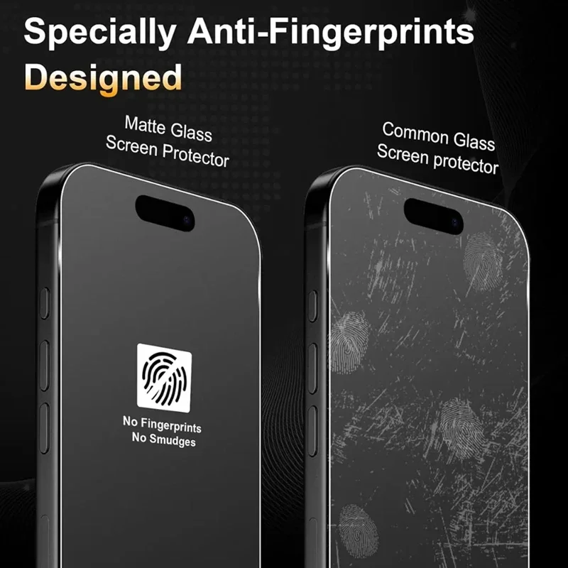 4 قطعة زجاج مقسى غير لامع لهاتف آيفون 17 13 12 11 14 15 16 برو ماكس واقي شاشة صغير بلوري لهاتف آيفون 16 15 Plus XR XS MAX #2