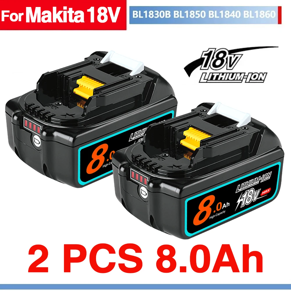 18V 12A accu voor Makita met LED lithium-ion vervangende LXT BL1860B BL1860 BL1850 accu voor Makita oplaadbare elektrische gereedschappen