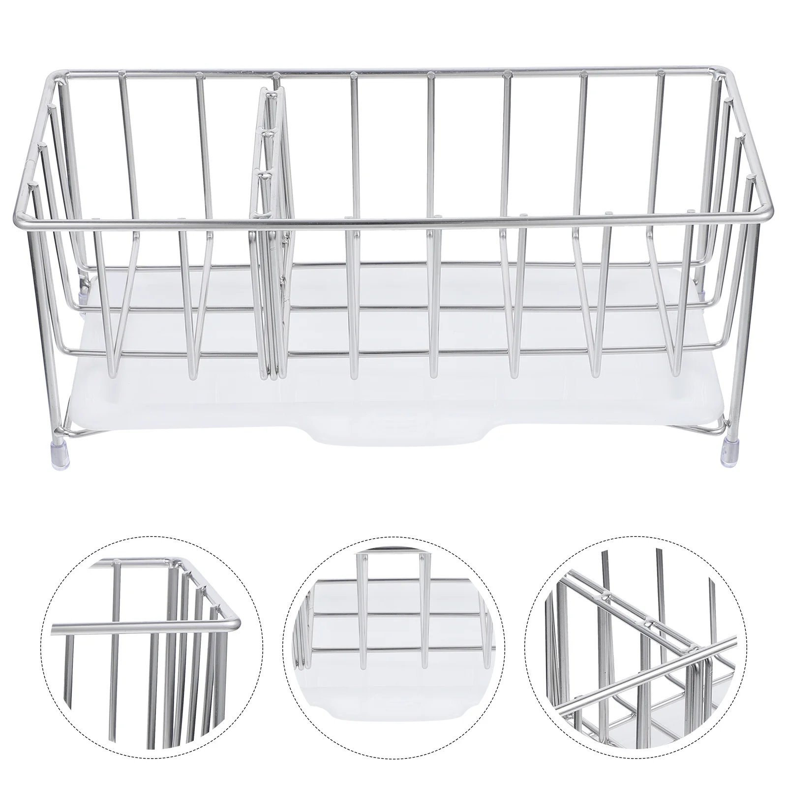 1 قطعة استنزاف سلة التخزين بالوعة الحمام المنظم سطح المكتب رف سهلة نظيفة التهوية الإسفنج حامل المطبخ تخزين الرف